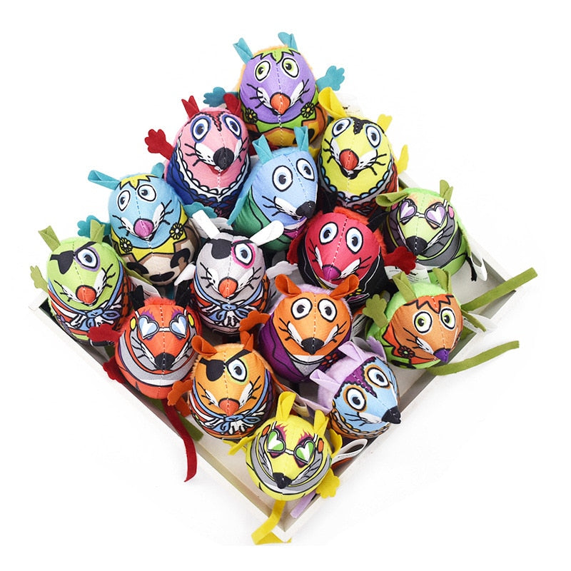 Catnip & Bell Mouse Cat Toy | Interactive Plush Mice for Cats & Kittens