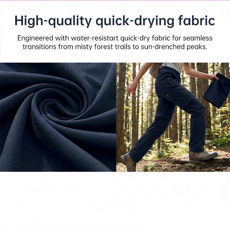 Women's Convertible Hiking Pants – Waterproof Zip-Off Cargo