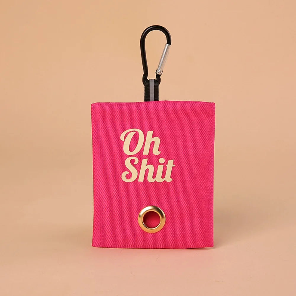 Canvas Poop Bag Organizer with Buckle