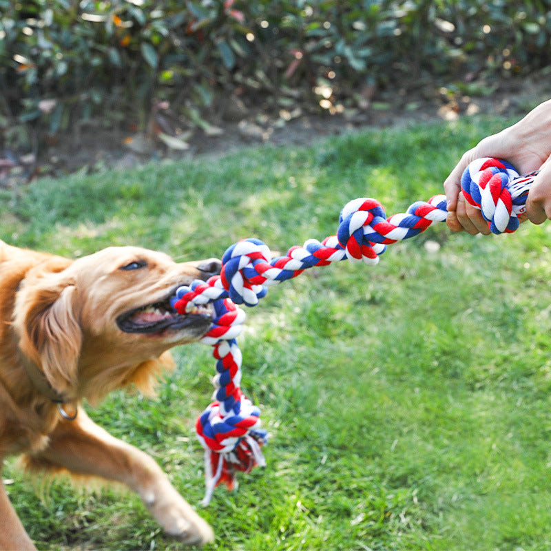 Cotton Rope Five-Knot Dog Toy