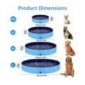 Foldable Portable Dog Pool – 3 Sizes with Drain