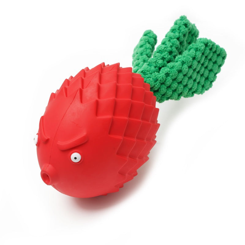 Squeaky Rubber Dog Chew Toy | Interactive Molar & Teeth Cleaning Toy for Dogs
