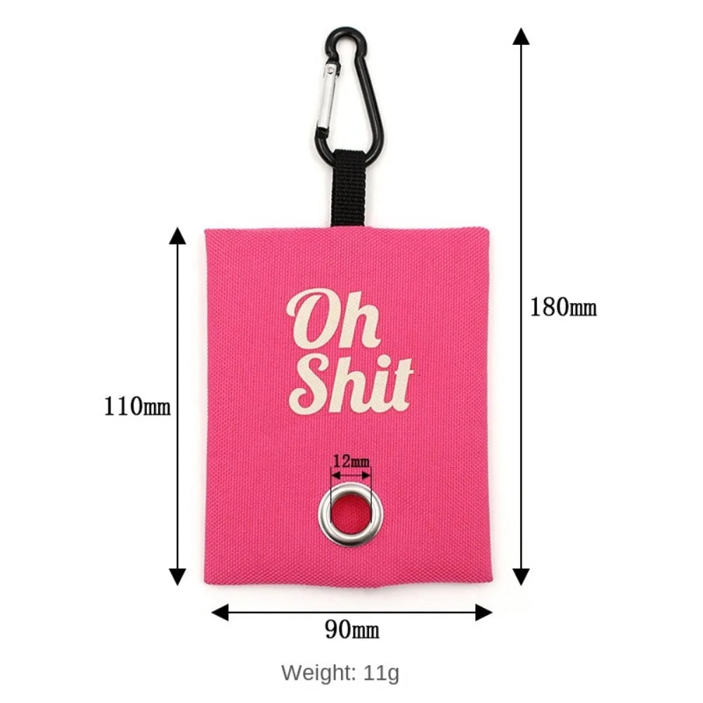 Canvas Poop Bag Organizer with Buckle