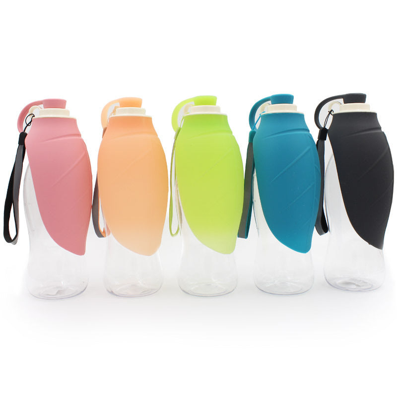 Outdoor Pet Flip Cup Water Bottle