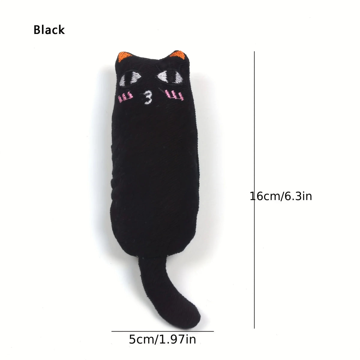 Catnip Thumb Pillow Cat Toy with Crinkle Sound
