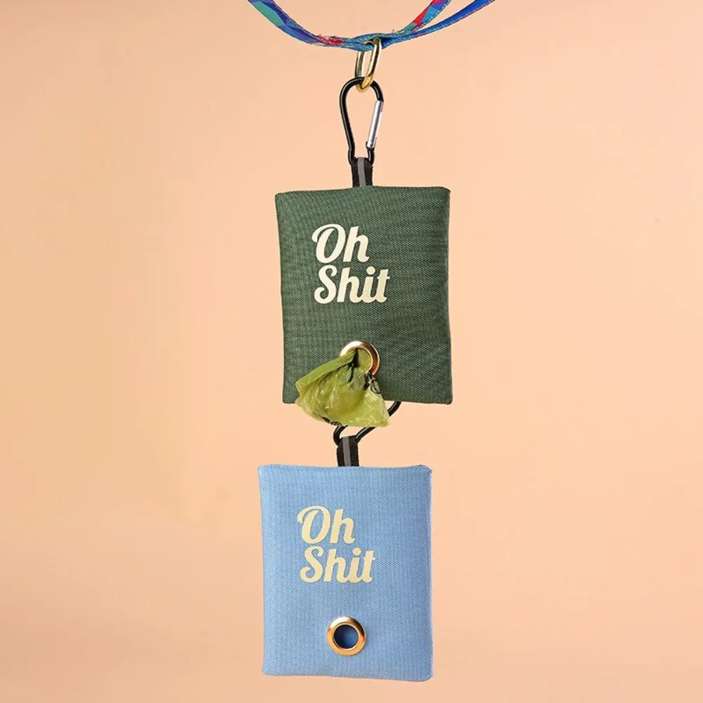 Canvas Poop Bag Organizer with Buckle