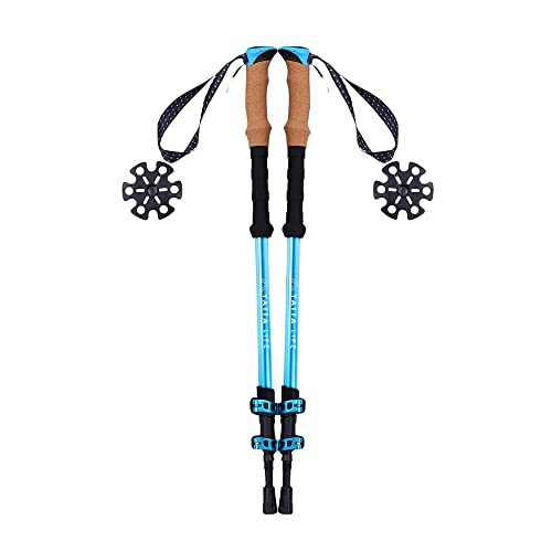 Yatta Life Adventure Pro aluminum collapsible trekking poles with cork EVA grip - all-season hiking sticks