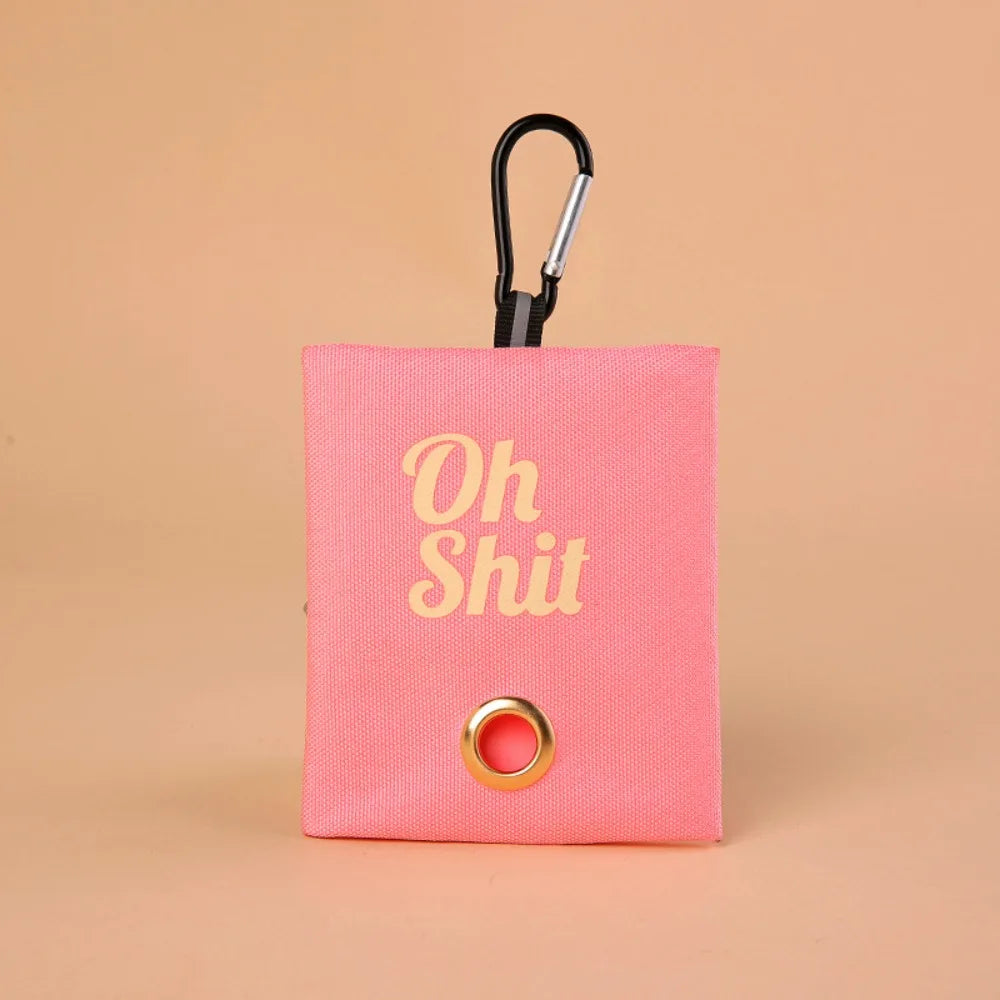 Canvas Poop Bag Organizer with Buckle