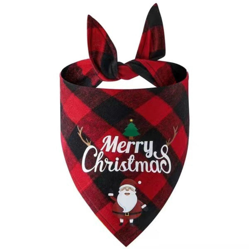 Christmas pet bandana scarf for dogs and cats - holiday neckerchief