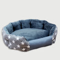Four seasons washable pet kennel bed with removable pad - Pentagram Grey