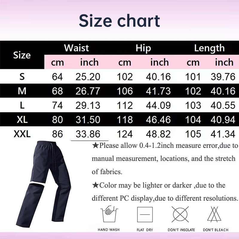 Women's Convertible Hiking Pants – Waterproof Zip-Off Cargo