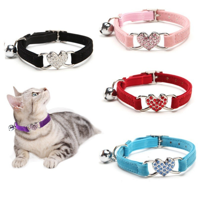 Diamond Bell Cat Collar