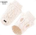 EXTRA WARM DOG AND CAT CABLE KNIT SWEATER - WHITE