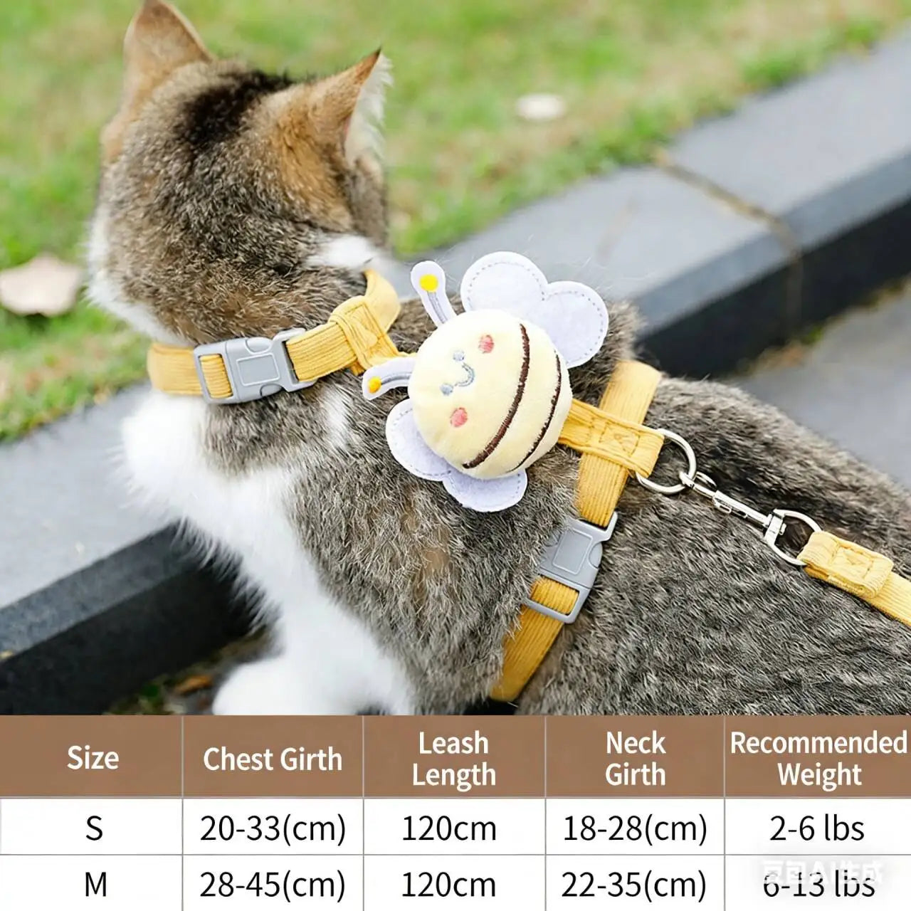 Adjustable Cat Harness Leash
