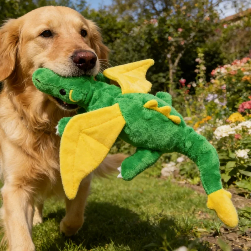 Roaring Wyvern Plush Dog Toy