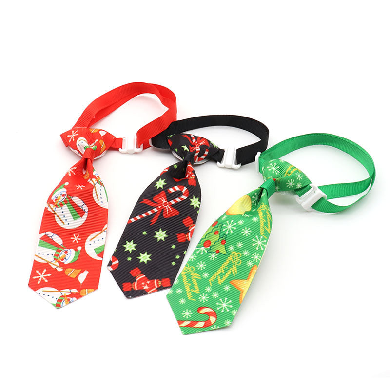 Christmas Dog Tie