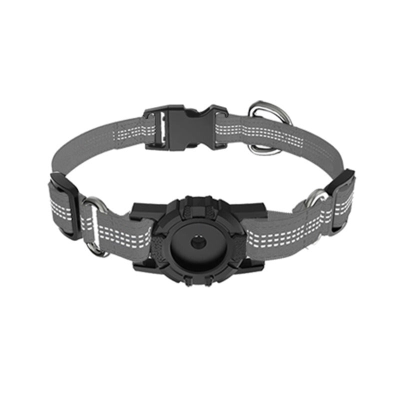 GPS Tracker Dog Collar – Nylon Safety Collar with Locator Holder