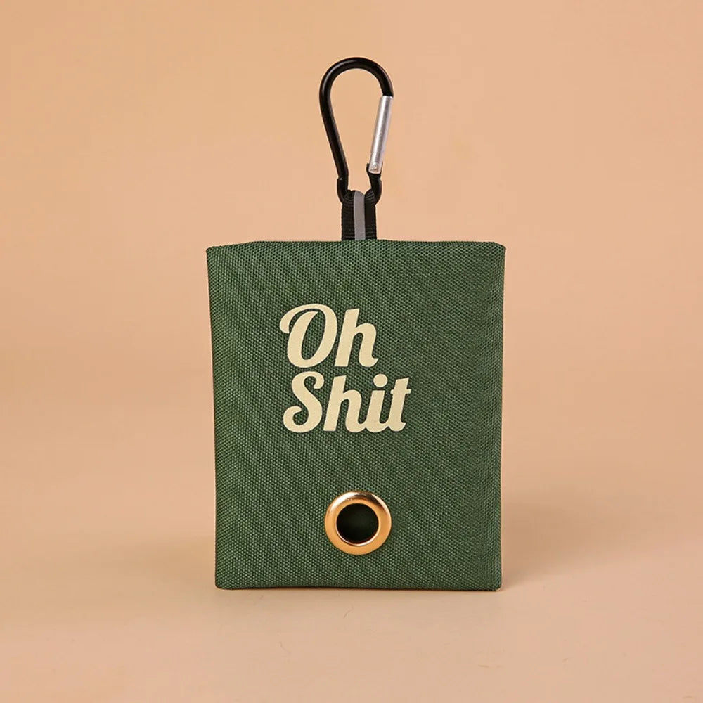 Canvas Poop Bag Organizer with Buckle