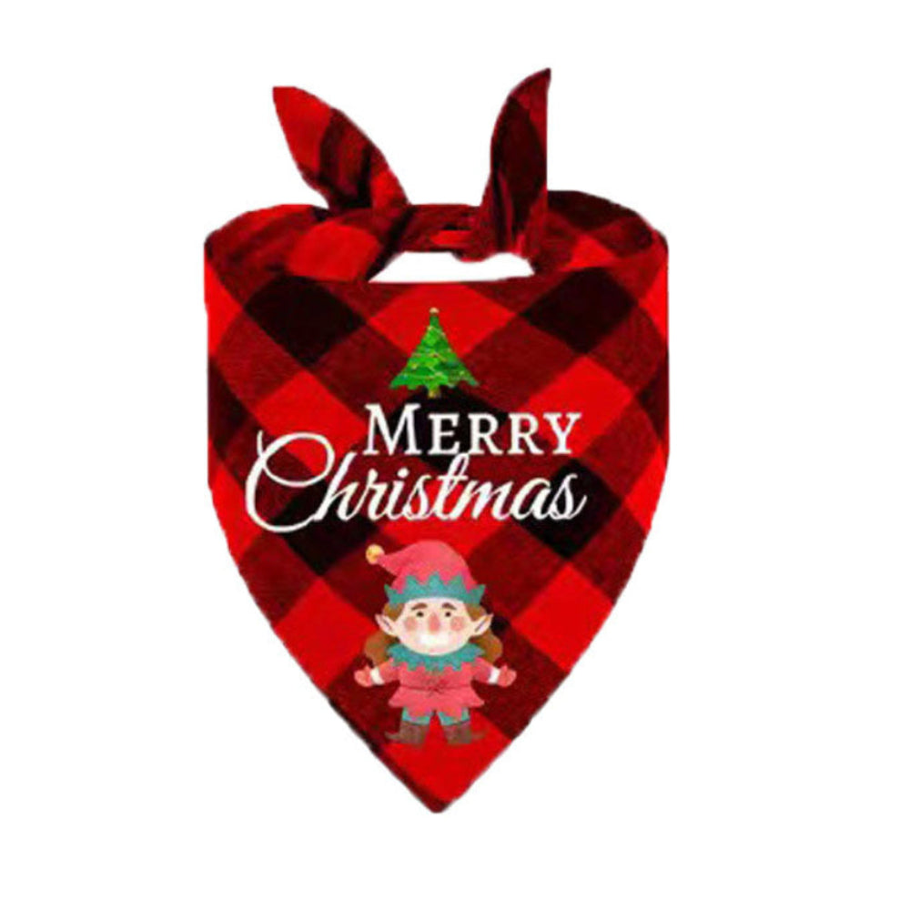 Christmas pet bandana scarf for dogs and cats - holiday neckerchief
