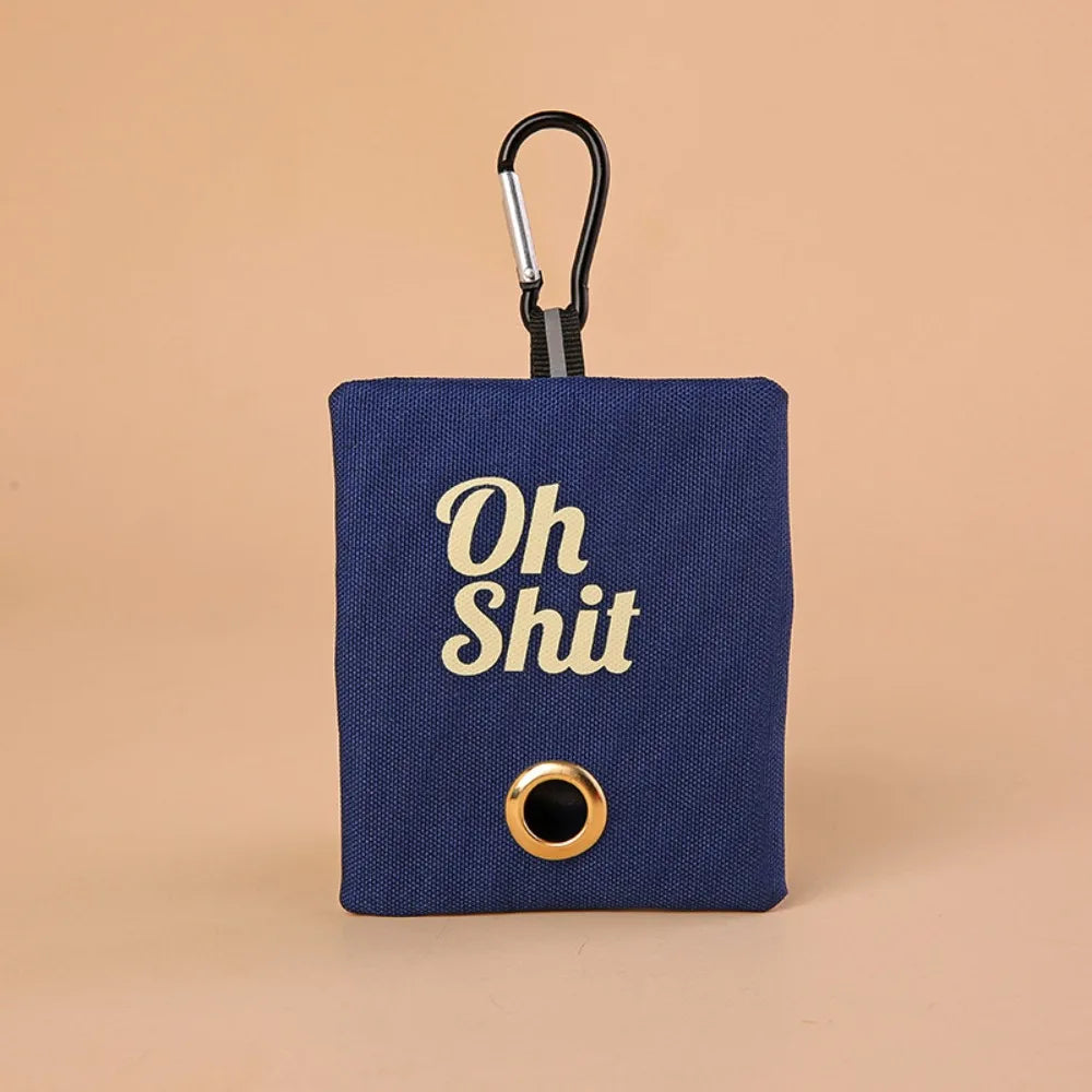 Canvas Poop Bag Organizer with Buckle
