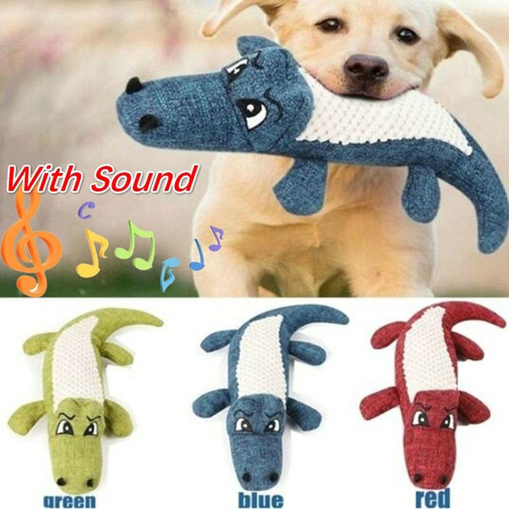 Squeaky Croc Rubber Dog Toy