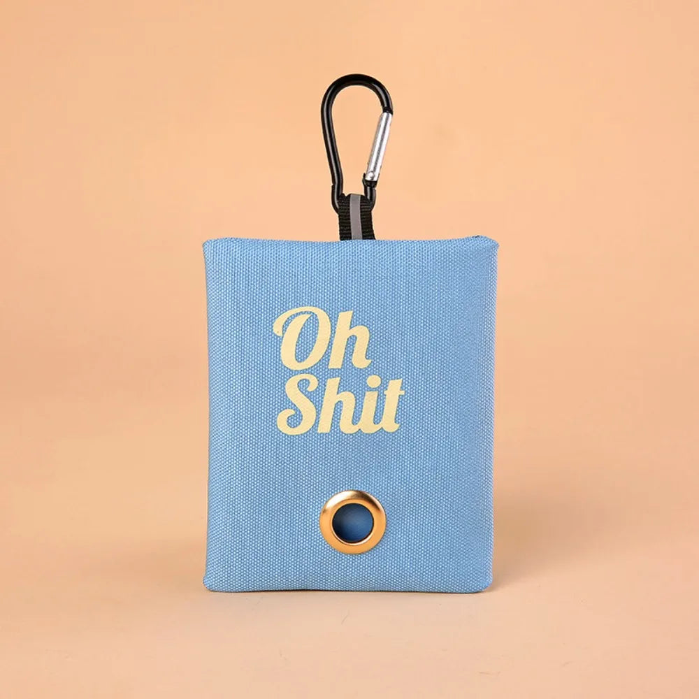 Canvas Poop Bag Organizer with Buckle