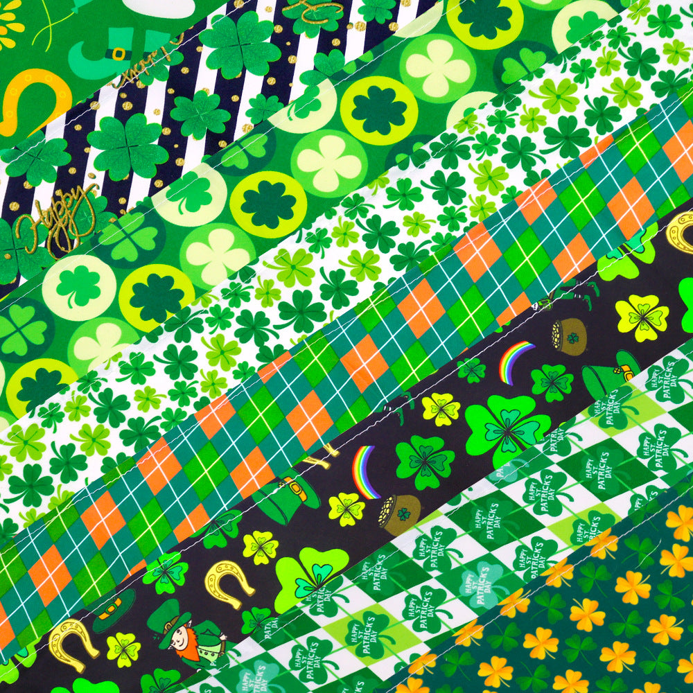 St. Patrick's Day Dog & Cat Bandana | Shamrock Triangle Scarf, 9 Patterns, S & M