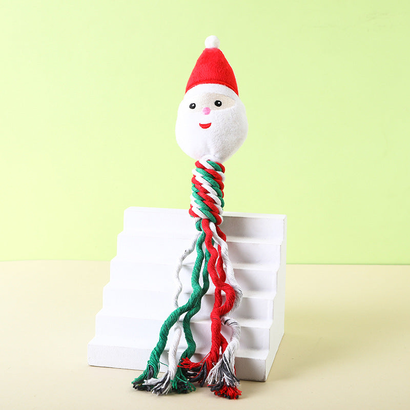 Christmas Plush Rope Dog Toy