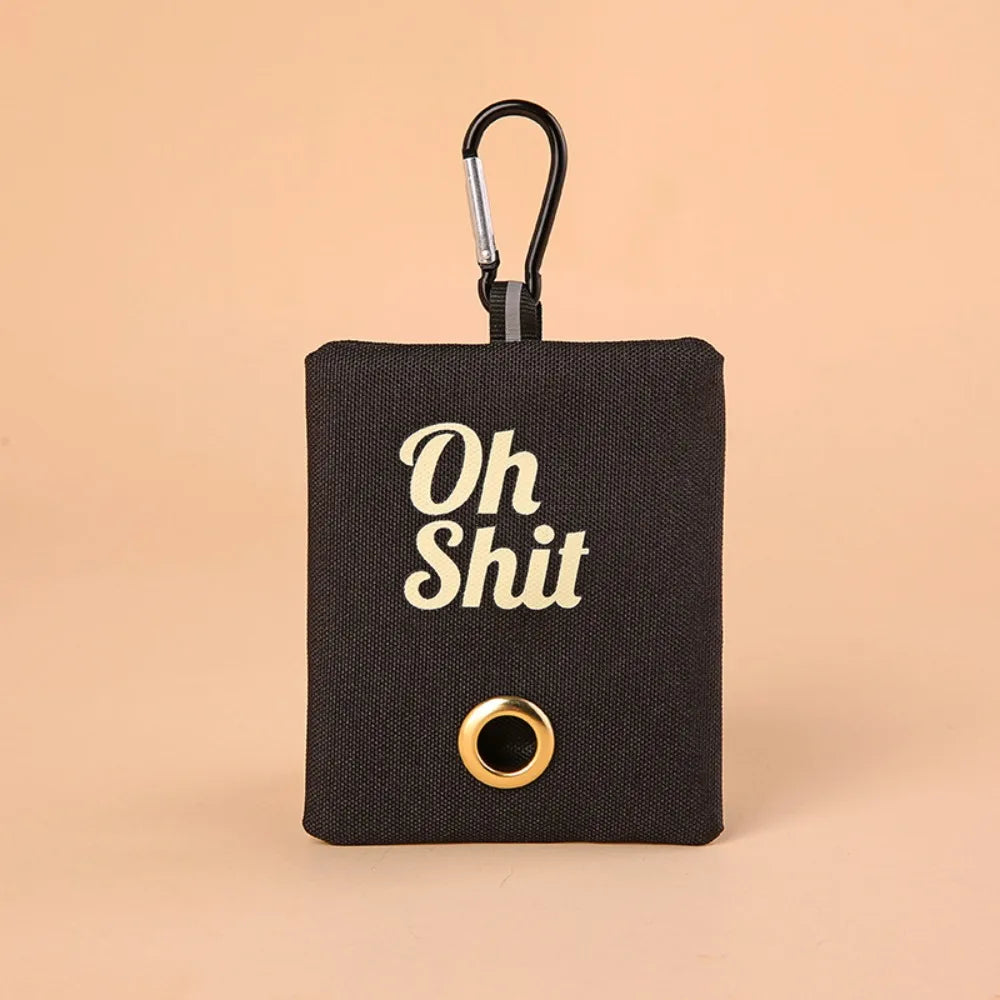 Canvas Poop Bag Organizer with Buckle