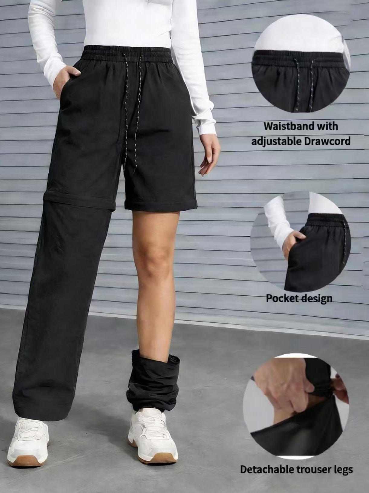 Women's Convertible Hiking Pants – Waterproof Zip-Off Cargo