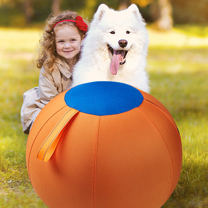Indestructible floating chew ball for dogs - Orange 