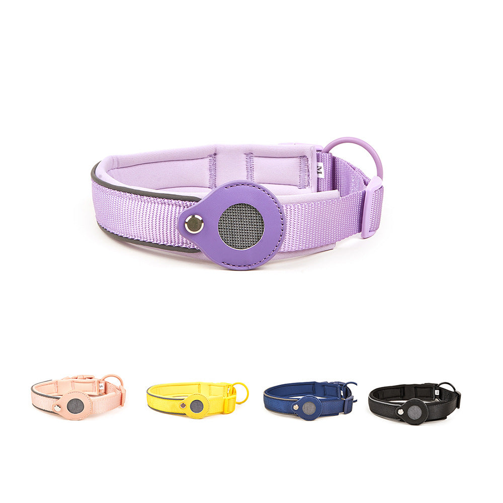 Adjustable GPS Tracker Dog Collar – Nylon Tracking Collar for Dogs