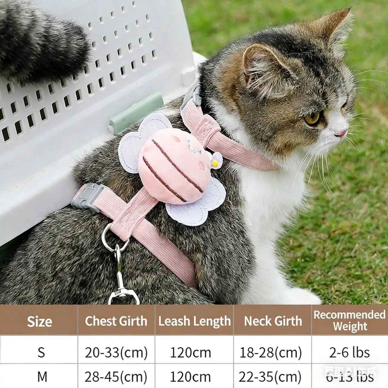 Adjustable Cat Harness Leash
