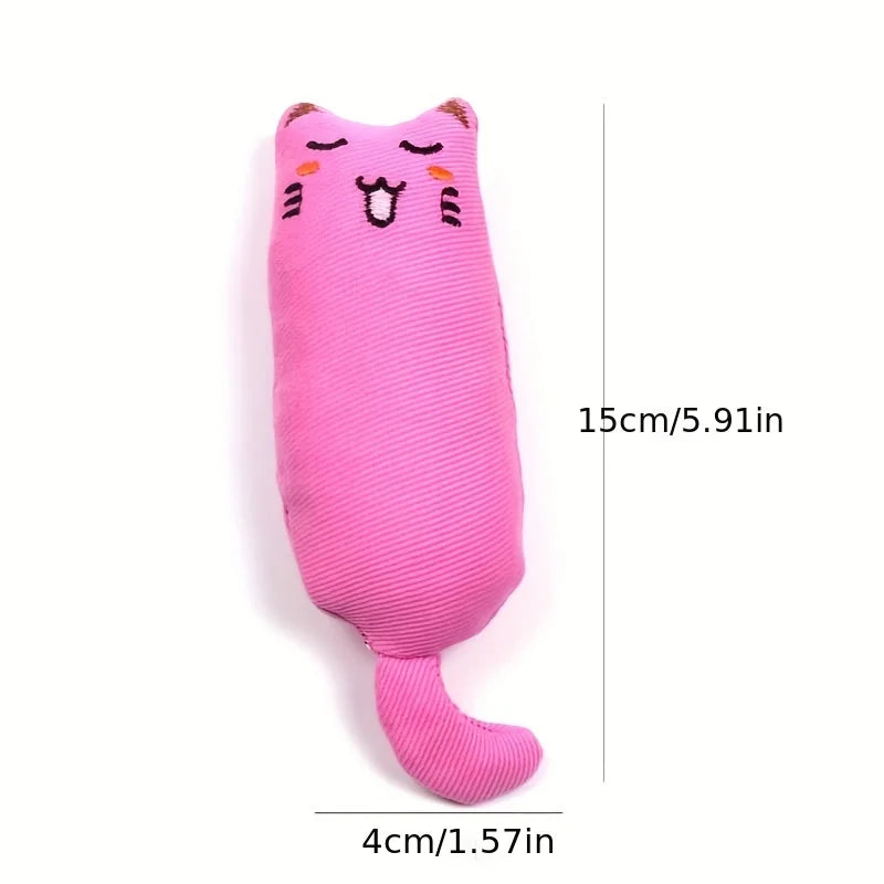 Catnip Thumb Pillow Cat Toy with Crinkle Sound