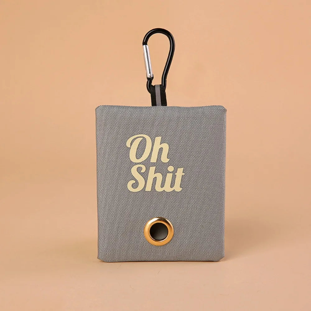Canvas Poop Bag Organizer with Buckle