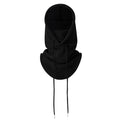 Polar fleece balaclava and neck warmer for skiing and outdoor adventures - Black 