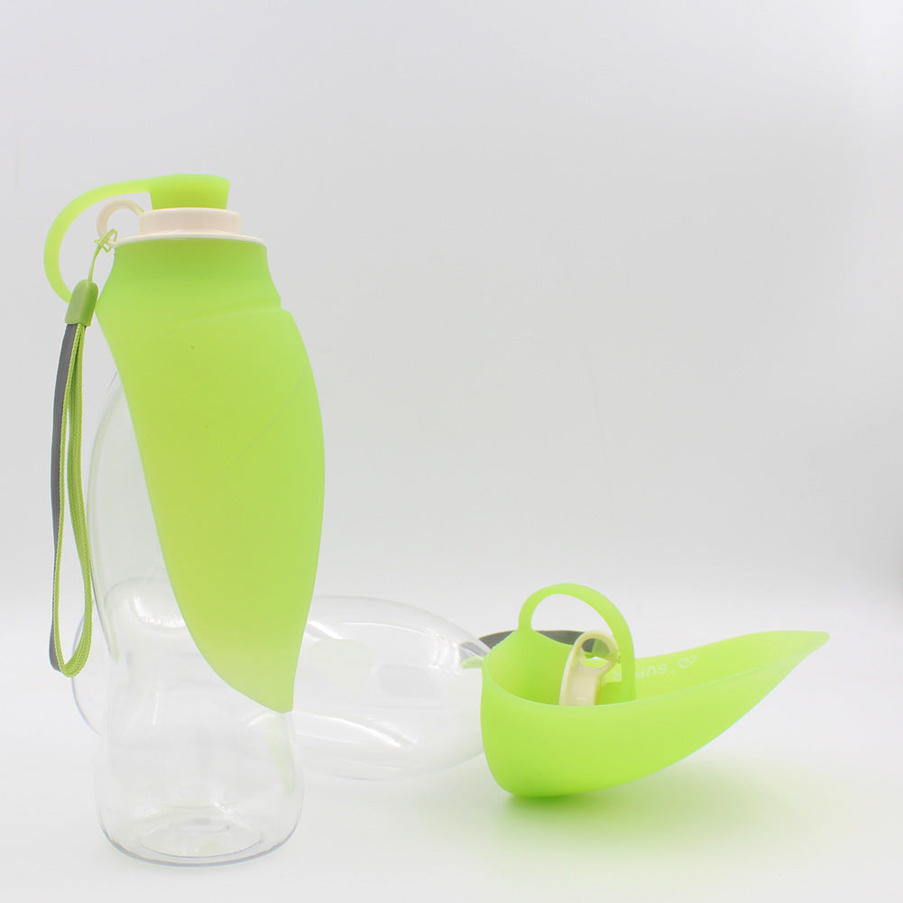 Outdoor Pet Flip Cup Water Bottle