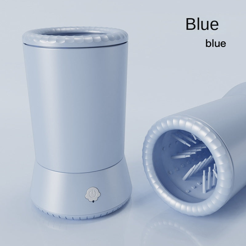 Smart automatic electric pet paw cleaner and foot bath for dogs and cats - Pure Blue - standard or motor upgraded