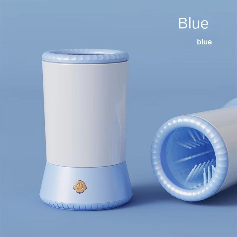 Smart automatic electric pet paw cleaner and foot bath for dogs and cats - Blue & White  - standard or motor upgraded