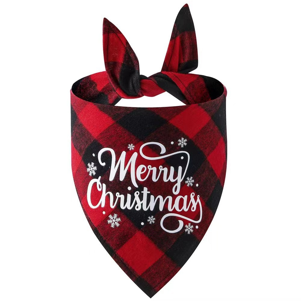 Christmas pet bandana scarf for dogs and cats - holiday neckerchief