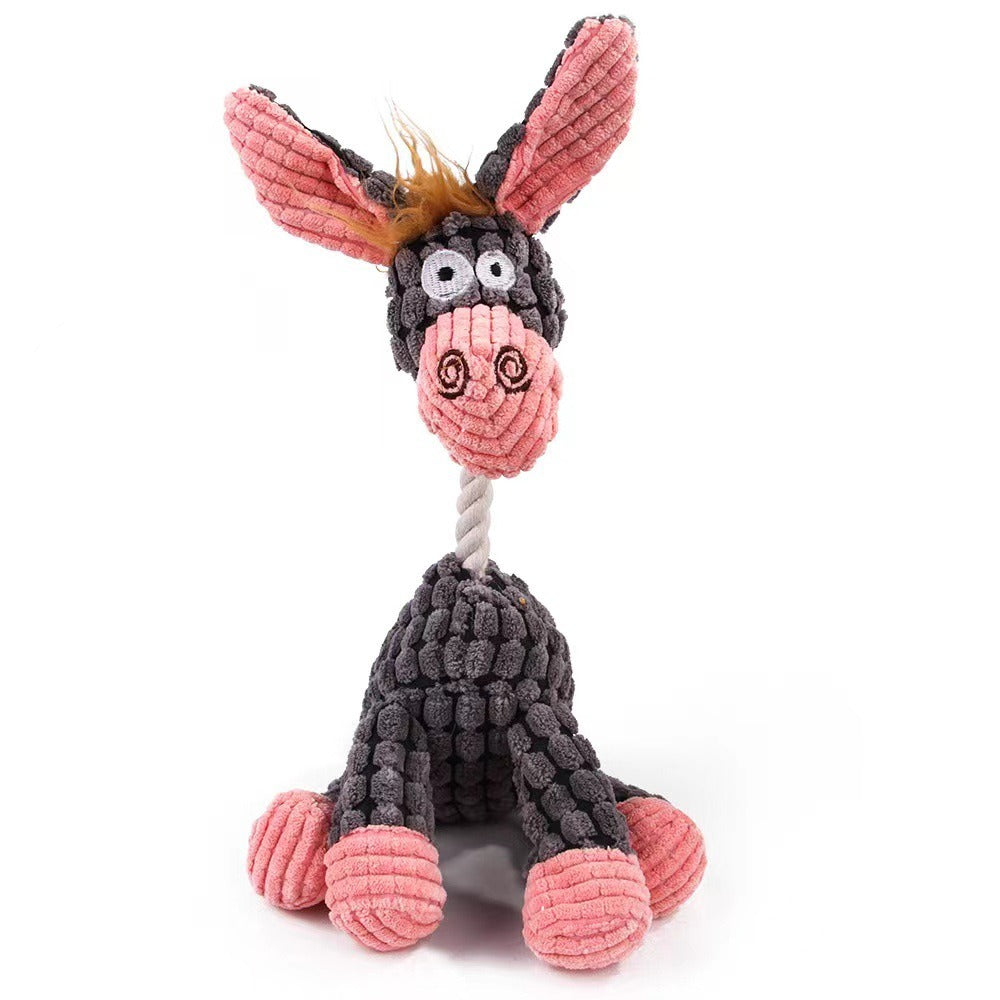 Cartoon Animal Rope Dog Toy