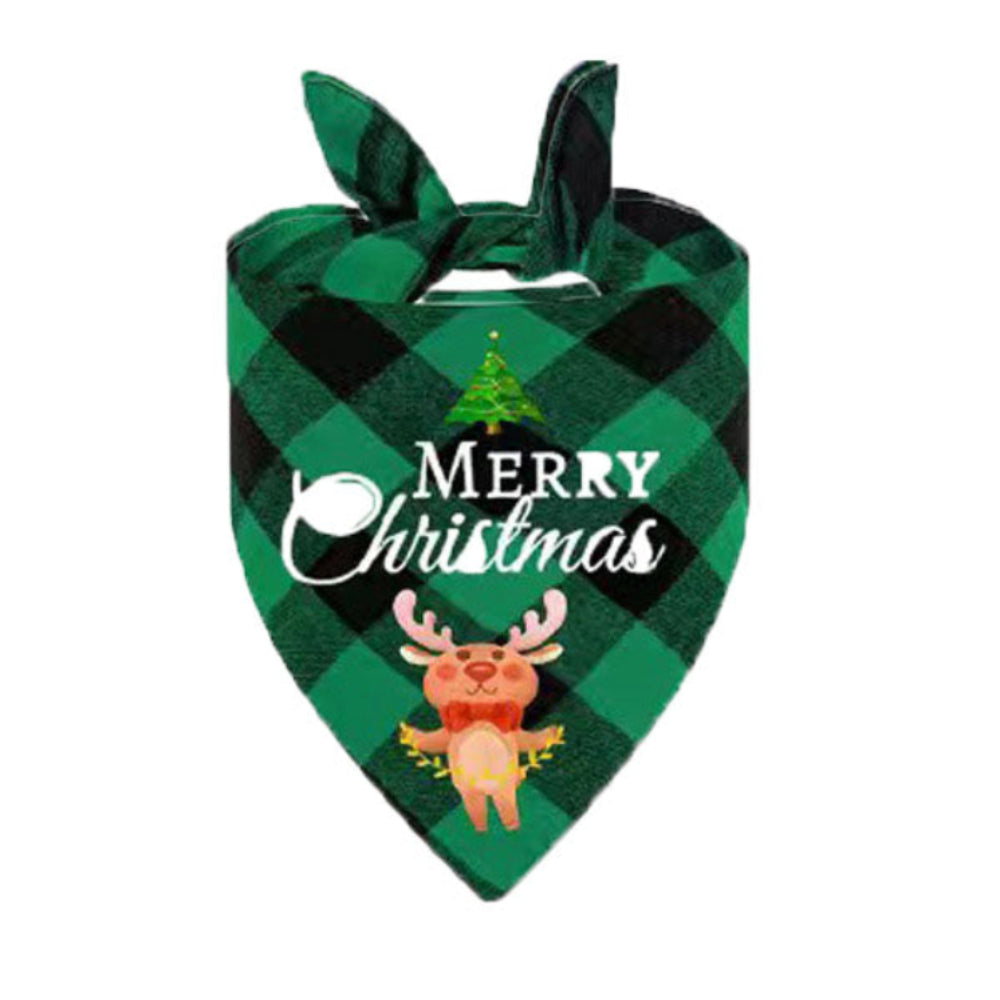 Christmas pet bandana scarf for dogs and cats - holiday neckerchief