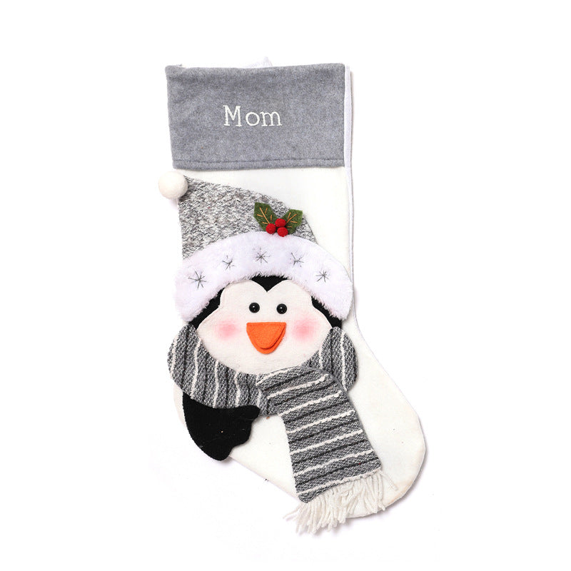 Christmas Pet Stocking Gift Bags – Penguin, Dog & Cat Holiday Stockings