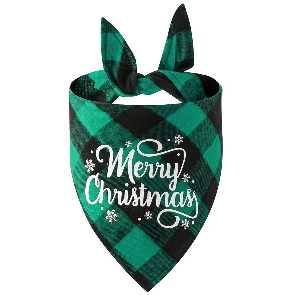 Christmas pet bandana scarf for dogs and cats - holiday neckerchief