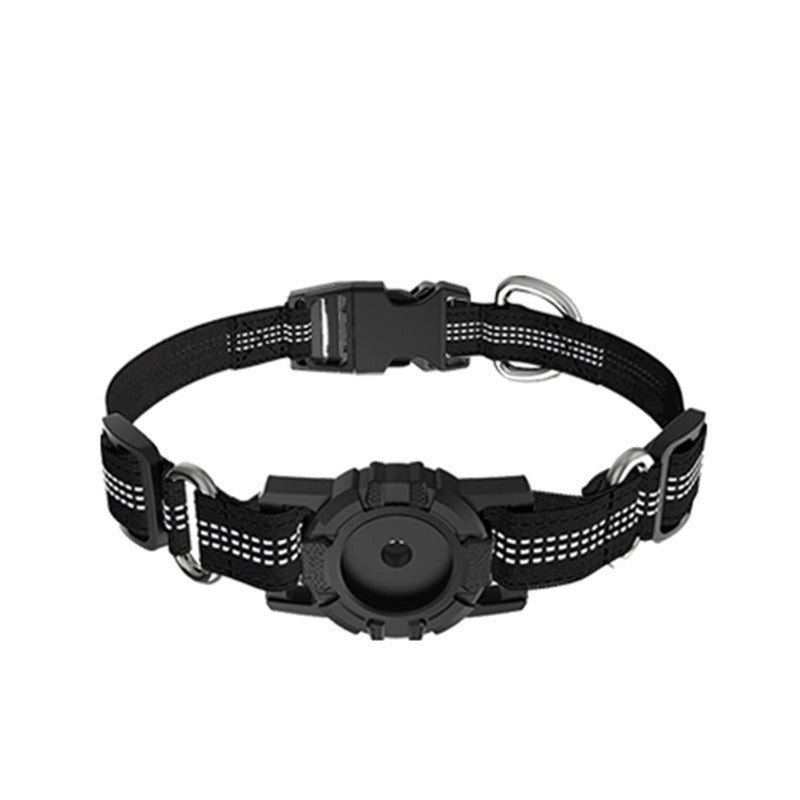 GPS Tracker Dog Collar – Nylon Safety Collar with Locator Holder