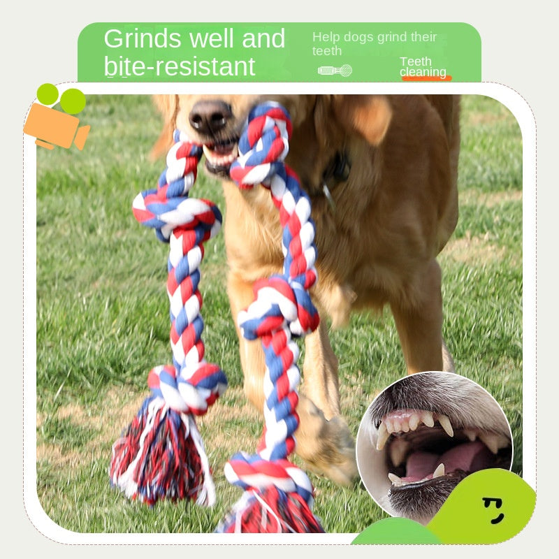 Cotton Rope Five-Knot Dog Toy