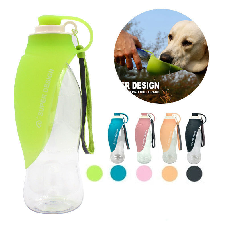 Outdoor Pet Flip Cup Water Bottle