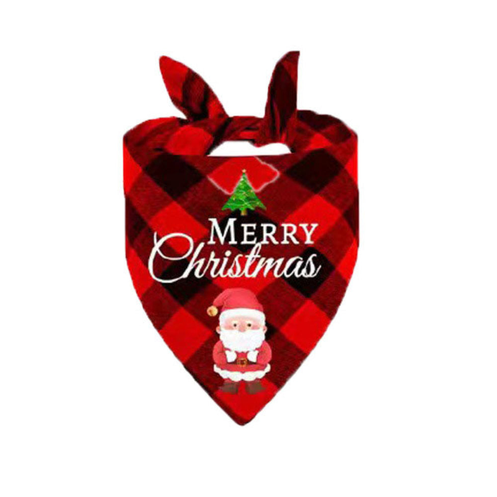 Christmas pet bandana scarf for dogs and cats - holiday neckerchief