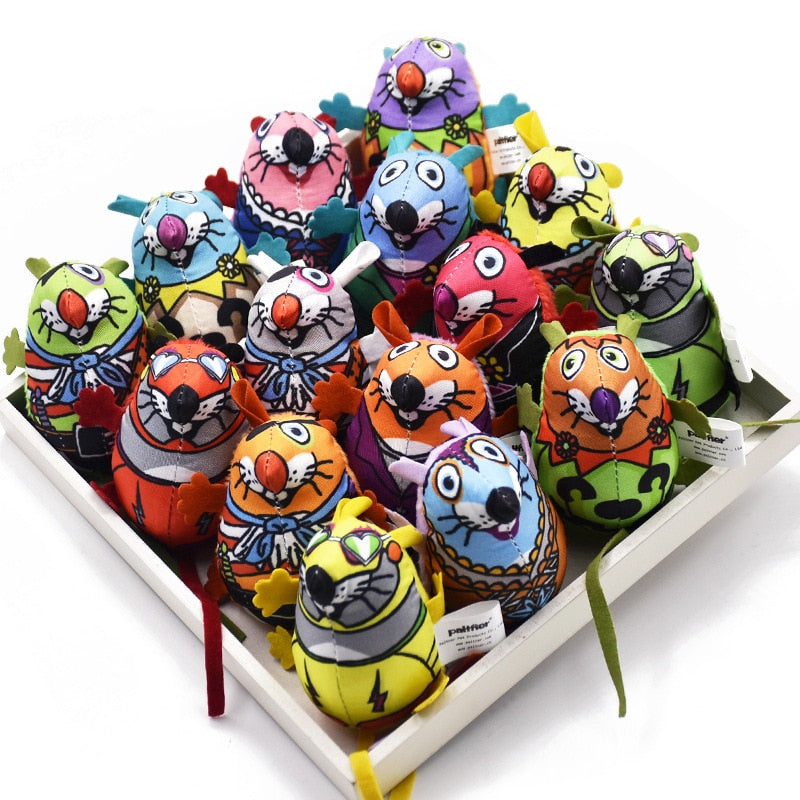Catnip & Bell Mouse Cat Toy | Interactive Plush Mice for Cats & Kittens