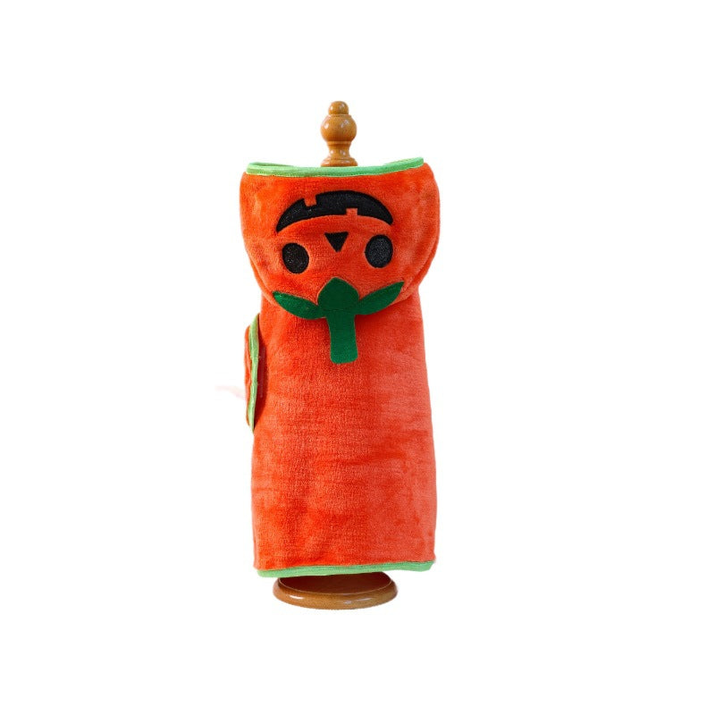 Pet Halloween Pumpkin Costume Robe